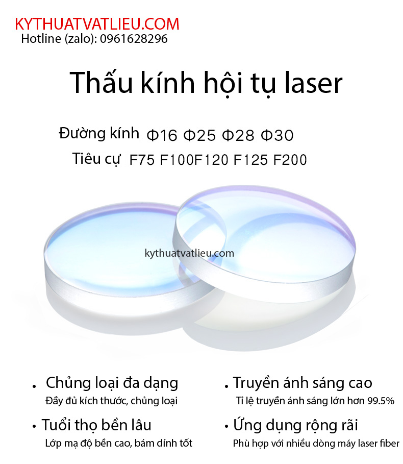 Thấu kính hội tụ laser fiber