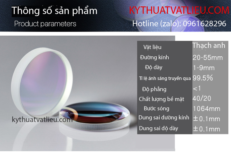 Thấu kính hội tụ máy laser