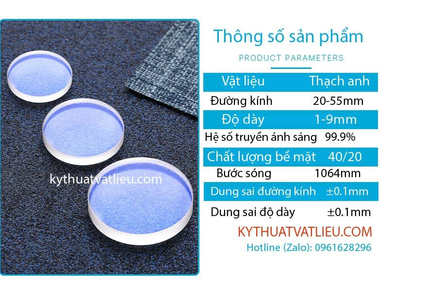 Thông số kính bảo vệ laser